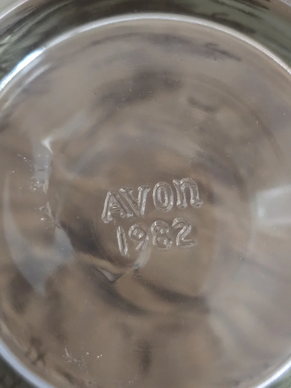 Avon Clear Glass Beer Mug with Flying Duck Print